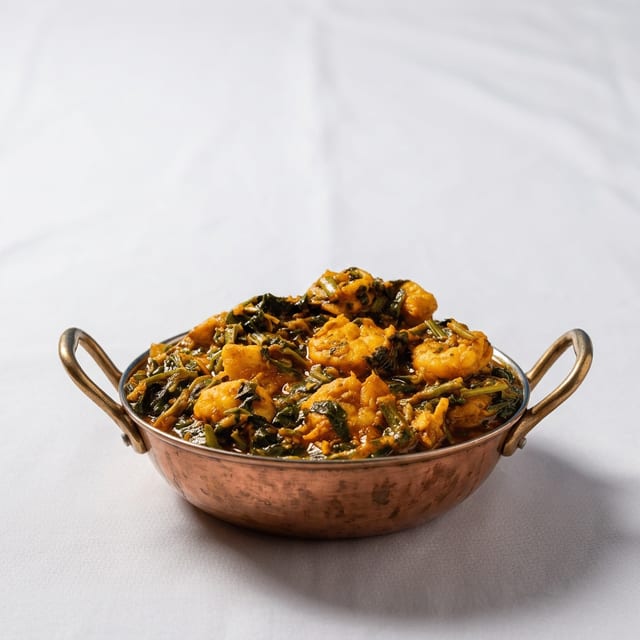 Shrimp Saagwala.